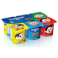 Iogurte Danone Kids Turma da Mônica morango, banana e maçã 540g.