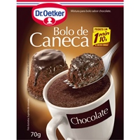 Bolo de caneca chocolate  Dr. Oetker