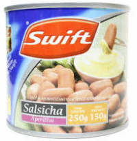 Salsicha aperitivo em conserva lata Swift 150g 