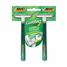 Aparelho comfort 2 sensivel Bic 2x1 