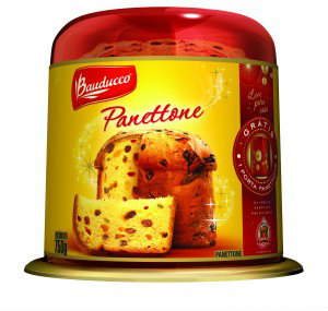 Panettone com embalagem portátil Bauducco 750g