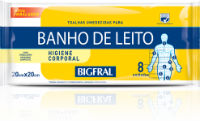 Toalhas umedecidas  para banho de leito Bigfral  8x1
