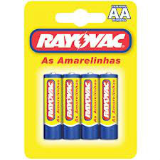 Pilhas pequenas amarelinhas Rayovac AA 4x1