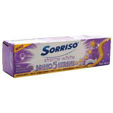 Creme dental Sorriso Xtreme white brilho 5 estrelas 90g