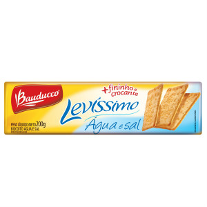 Biscoito água e sal levissimo Bauducco 200g