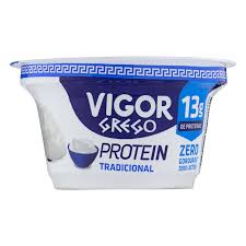 Iogurte grego zero  gordura e sem lactose c/ 13g de proteina Vigor 130g