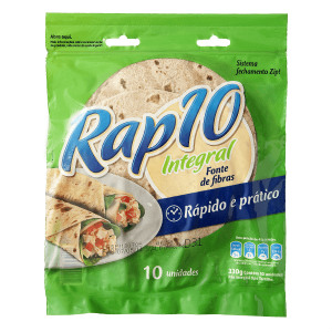 Pão tipo tortilha integral Rap 10 Pullman 330g