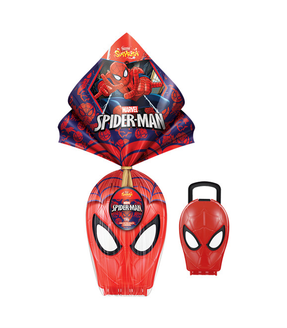 Ovo de Páscoa Spirder-man c/ maleta Nestlé 150g