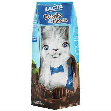 coelho da Páscoa ao leite Lacta 85g