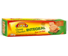 Biscoito cream cracker Integral sem lactose Liane 200g