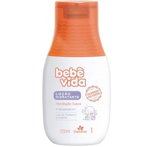 Loção cremosa hidratante Bebê vida Davene 200ml