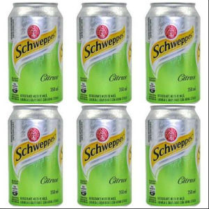 Schweppes green citrus 350ml. (caixa c/6 unid.)