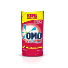 Tira manchas líquido s/ cloro p/ roupas coloridas(REFIL SACHÊ) Omo 450ml