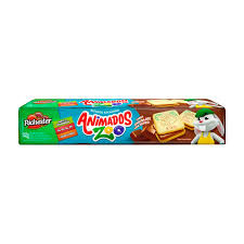 Biscoito recheado de chocolate Animados Zoo Richester 135g