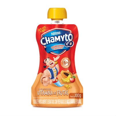 Iogurte líquido sabor vitamina de frutas Chamyto Go Nestlé 100g