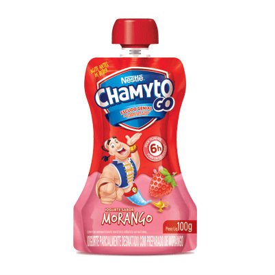 Iogurte líquido sabor morango Chamyto Go Nestlé 100g