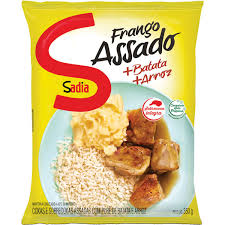 Frango assado + batata + arroz Sadia 350g  