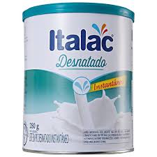 Leite em pó desnatado Italac 280g 