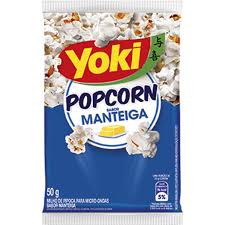 Pipoca de micro ondas ( Mini Pacote) sabor natural Yoki 50g