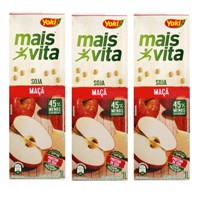 Bebida a base de soja sabor maçã Mais Vita Yoki 1lt. (pacote c/3 unid.)