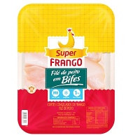 Filé de peito frango em bifes Super Frango 1kg