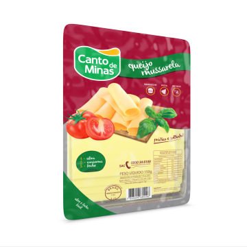 Mussarela fatiada Canto de Minas 150g