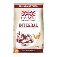 Farinha de trigo integral Cristal 