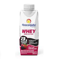 Leite desnatado whey sabor frutas vermelhas zero lactose Piracanjuba 250ml 