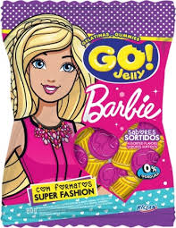 Bala gelatina Barbie Go Jelly 80g