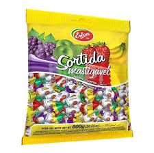 Bala mastigável sortida Erlan 600g