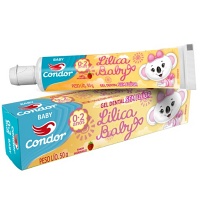 Gel dental sem flúor Baby Lilica Ripilica Condor 50g