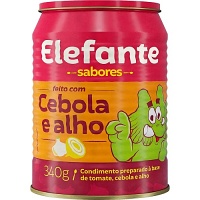 Extrato de tomate cebola e alho Elefante 340g