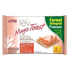 Torrada integral sabor peito de peru Magic Toast Marilan 130g Torrada integral sabor peito de peru Magic Toast Marilan 130g