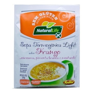 Sopa termogênica light sabor frango sem glúten Natural Life 20g Sopa termogênica light sabor frango sem glúten Natural Life 20g