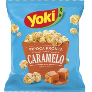 Pipoca pronta sabor caramelo Yoki 100g