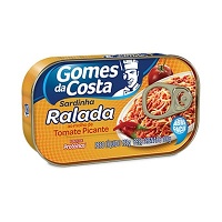 Sardinha ralada ao molho de tomate picante Gomes da Costa 100g