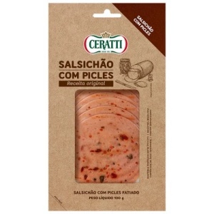 Salsichão com picles fatiado Ceratti 100g