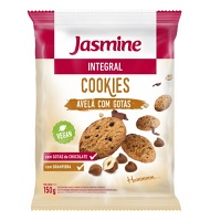 Cookies integrais avelã com gotas de chocolate Jasmine 150g