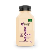 Maionese vegana com alho V-Mayo 100 Foods 200g 