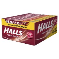 Halls de cereja caixa com 21 unidades