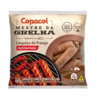 Linguiça de frango apimentada congelada Copacol 600g