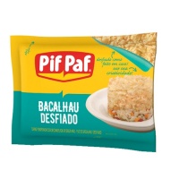 Bacalhau desfiado dessalgado congelado Pif Paf 400g