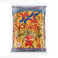 Massa sêmola parafuso tricolor Cristal 500g