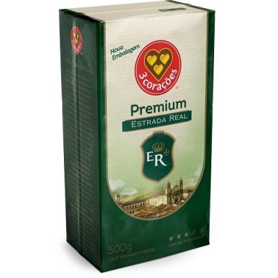 Café 3 Corações Premium Estrada Real a vácuo 500g