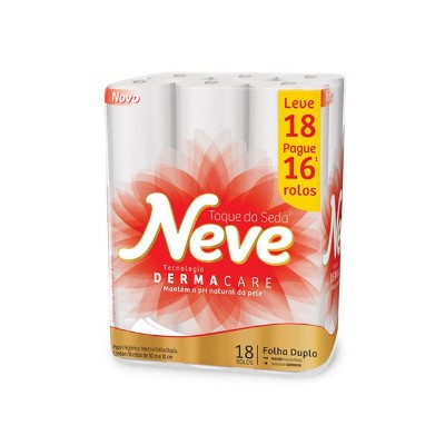 Papel higienico Neve neutro folha dupla 18 rolos