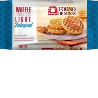 Biscoito Waffle light Forno de Minas 210g Contém 6 unidades