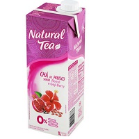 Chá Hibisco Natural Tea Romã e Goji Berry 1l