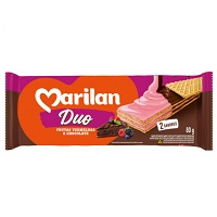 Biscoito Wafer Marilan Duo Frutas Vermelhas e Chocolate 80g