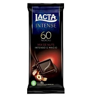 Chocolate 60% Cacau e mix de nuts Lacta Intense Pacote 85g