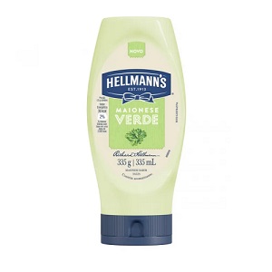 Maionese Hellmanns verde squeeze 335g